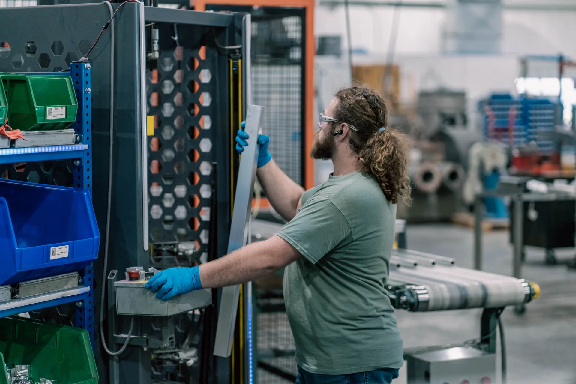Factory floor, machining