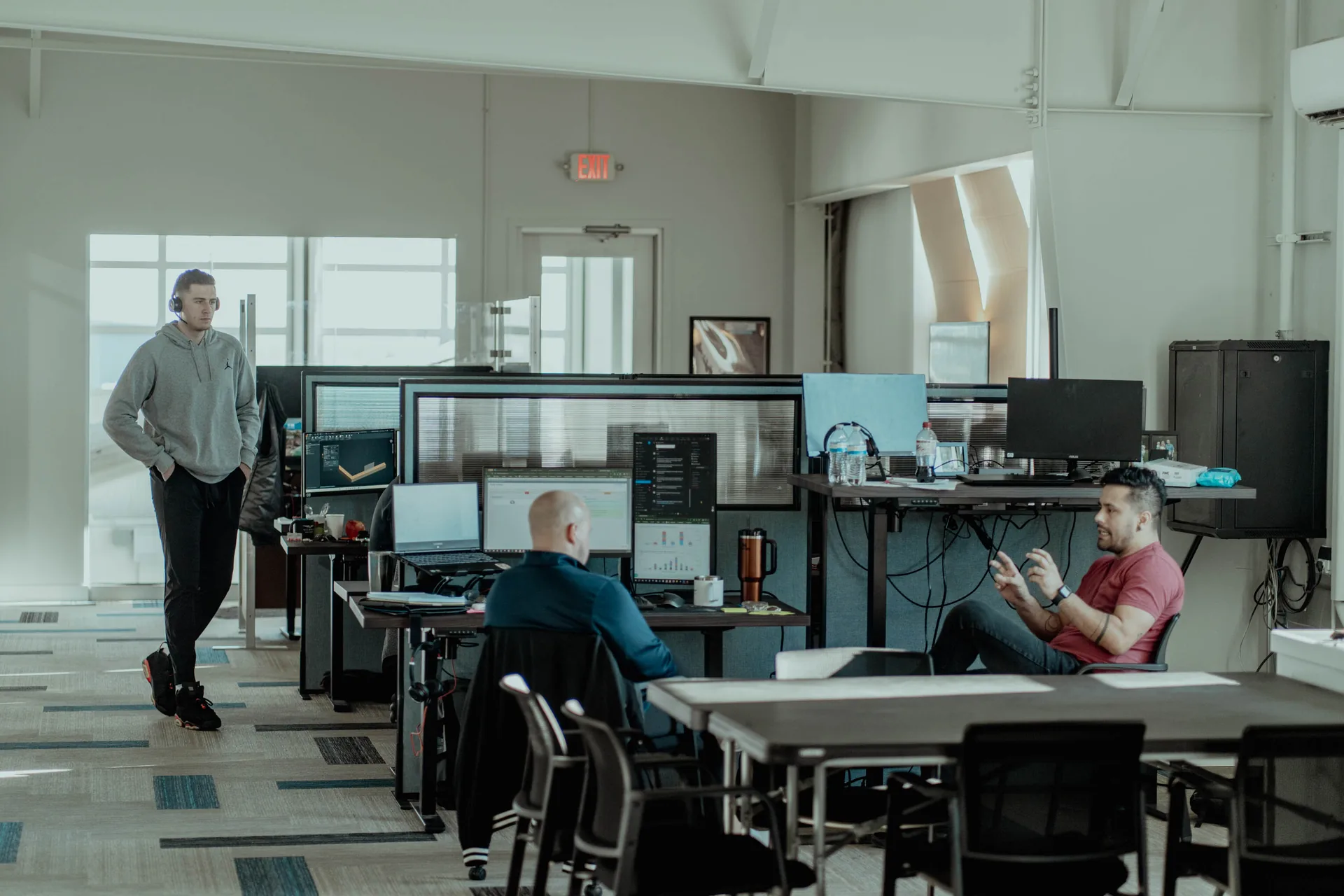 Sales office, engineering review
