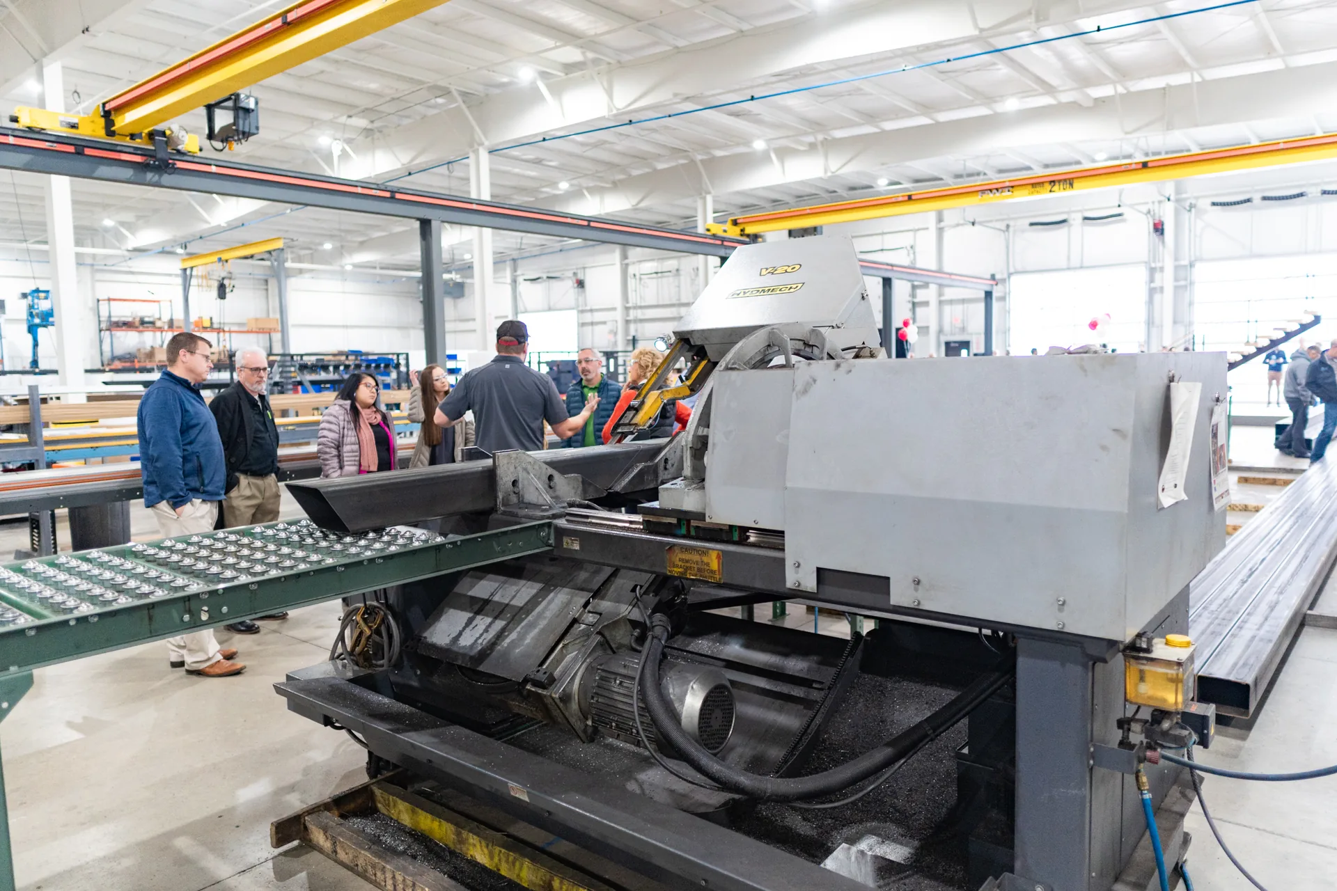 Fiber laser cutting floor, Goshen Manufacturing Company
